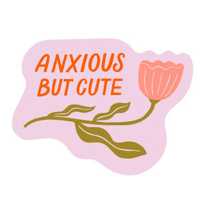 Anxious/Cute Sticker By Odd Daughter Paper Co.