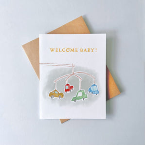 Auto-Mobile Baby Card By Julep and Trubbs Studio