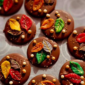 Autumnal Milk Chocolate Discs (various designs)