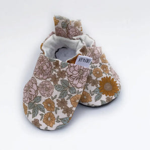 Baby Shoes - Retro Floral (various sizes) By Gus Kids Co.