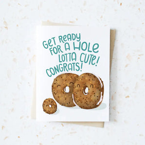 Bagel Newborn Card By Hop & Flop