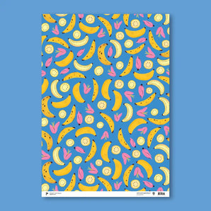 Bananas Gift Wrap Sheet By Paperole
