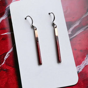 Bar Earrings (various colours) By Aflame Creations Jewelry