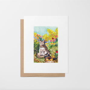 Basil in the Garden Card By Bryanna Chapeskie