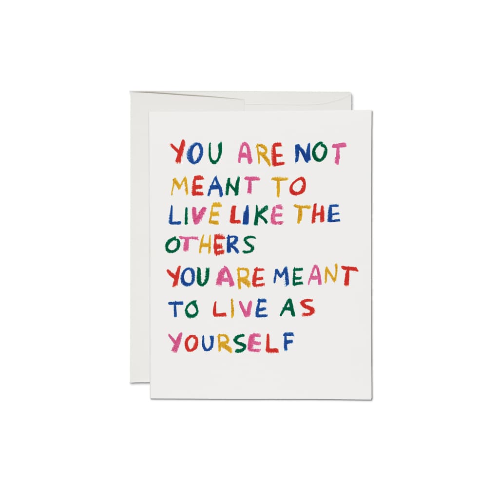 Be Yourself Card By Red Cap Cards
