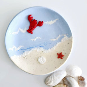 Beach Treasures Trinket Dish By Pink Mallow Creations