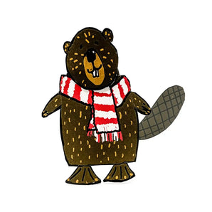 Beaver Stand-Up Card By Anne Ormerod