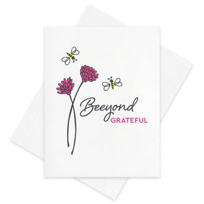 Beeyond Grateful Card By Inkwell Originals