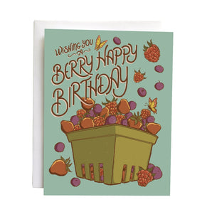 Berry Happy Birthday Card By Carabara Designs