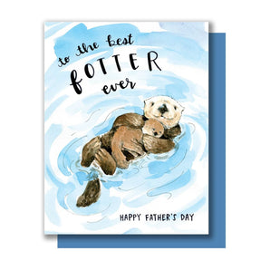 Best Dad Otter Card By Paper Wilderness