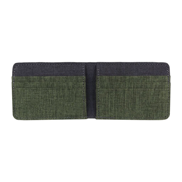 Bifold Wallet - Green & Gray Fabric By Hold Supply Co.