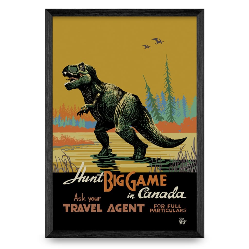 Big Game Tyrannosaurus 12x18 Print By Nyco Rudolph