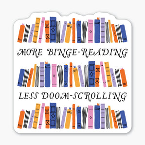 Binge Reading Sticker By Party of One