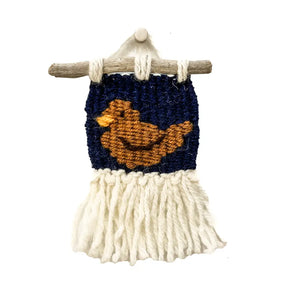 Bird Mini Woven Wall Hanging (various colours)