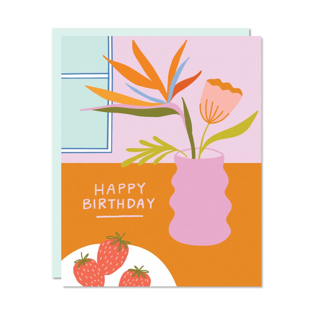 Birds of Paradise Birthday Card By Odd Daughter Paper Co.