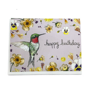 Birthday Hummingbird Card By Sarah Duggan Creative Works