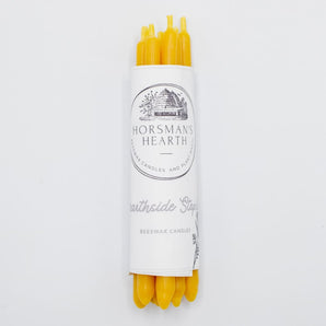 Birthday Taper Beeswax Candles Pack (8) By Horsman’s Hearth