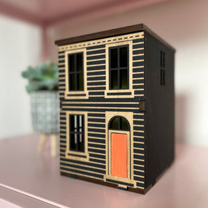 Black Biscuit Box Miniature House By Beepart