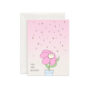 Blessed Flower Card By foonie