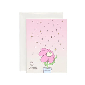 Blessed Flower Card By foonie