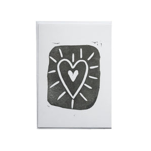 Block Print Heart Card By Boyshouts