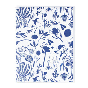 Blue Floral Card By Briana Corr Scott