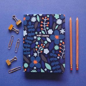 Blue Meadow Lined Notebook By Badger & Burke