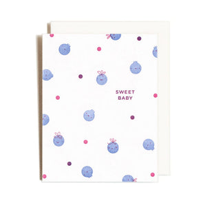 Blueberry Babies Card By Homework Letterpress