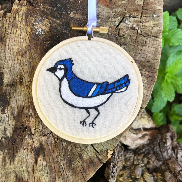 Bluejay Embroidery By Katiebette