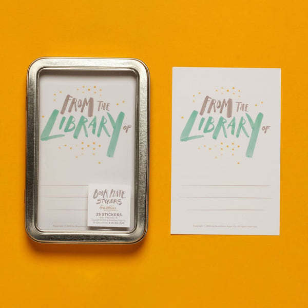 Bookplate Stickers Set (various designs) By Breathless Paper