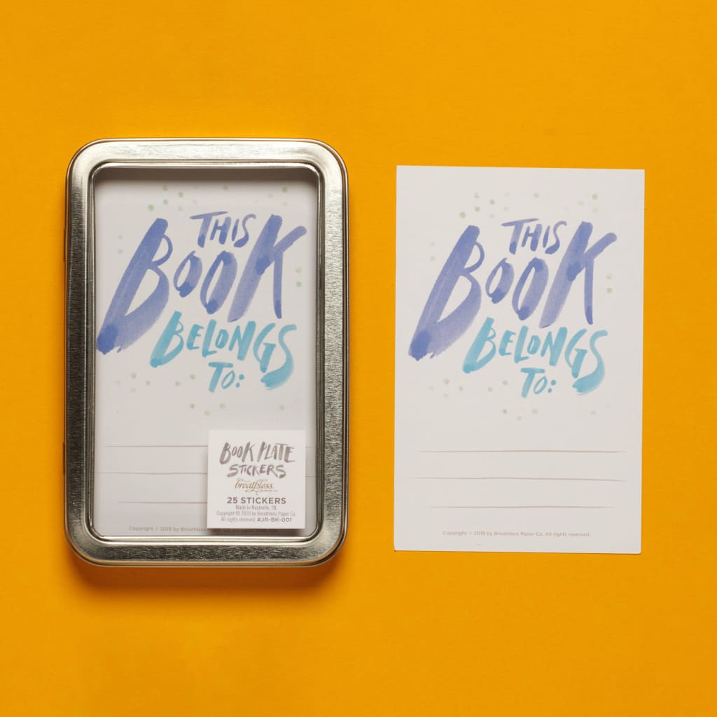 Bookplate Stickers Set (various designs) By Breathless