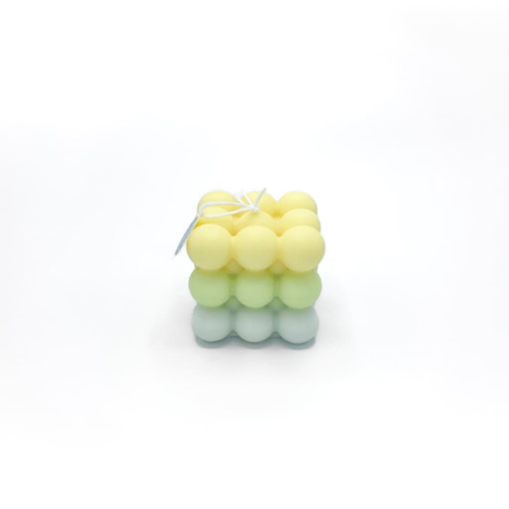 Bubble Cube Candle (various colours) By Bizarre Wicks