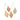 Bulb Shaped Ceramic Ornament (various colours) By Alexis