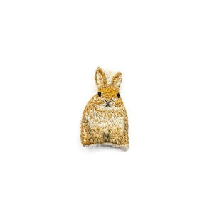 Bunny Embroidered Brooch By HG Craft