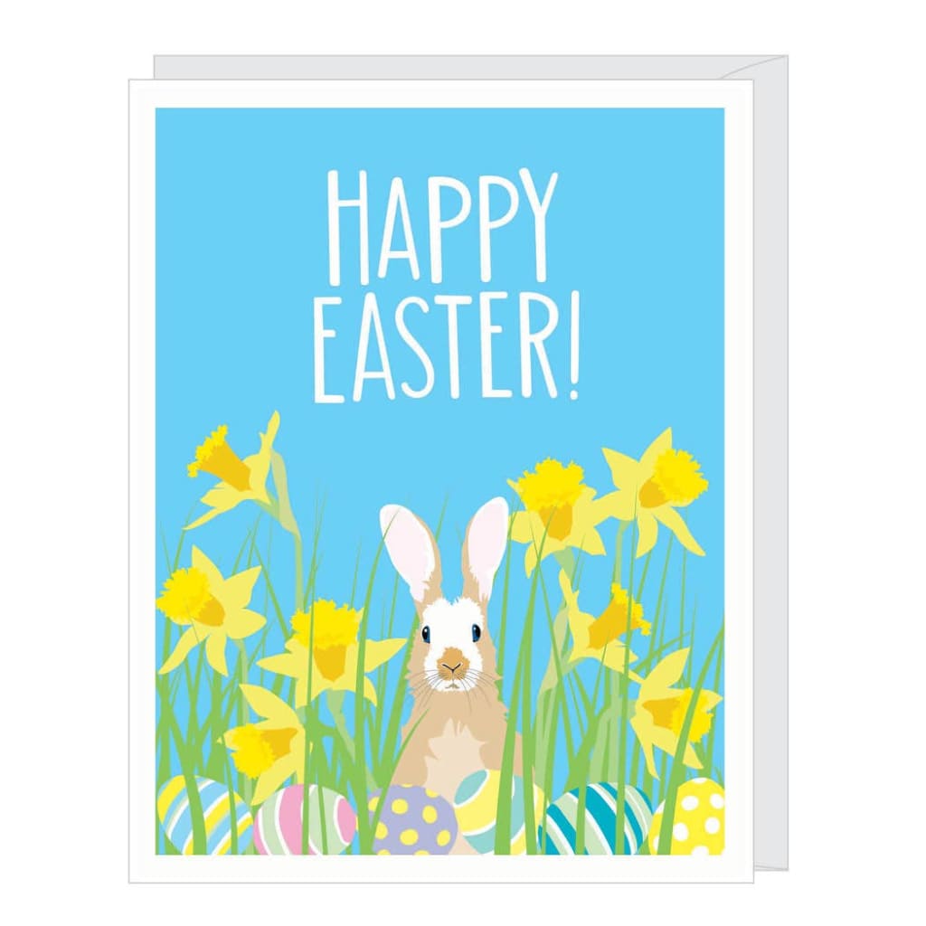 Bunny With Eggs Card By Apartment 2 Cards