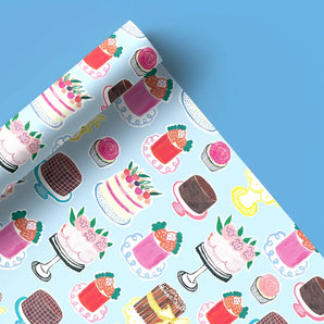 Cakes Gift Wrap Sheet By Paperole