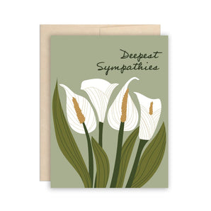 Calla Lillies Sympathies Card By The Beautiful Project
