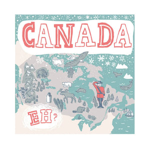 Canada Map Card By Anne Ormerod