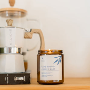 Cape Breton Coffee Shop 8oz Soy Candle By Canapa