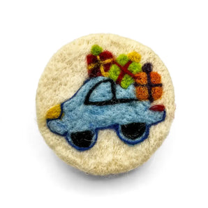 Car With Presents Felted Soap By Magic of Wool