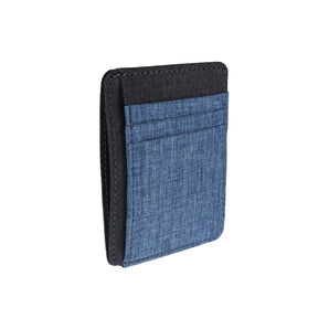 Card Holder - Blue & Gray Fabric By Hold Supply Co.