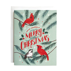 Cardinal Christmas Card By Carabara Designs