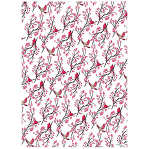 Cardinals Gift Wrap Sheet By Smudge Ink