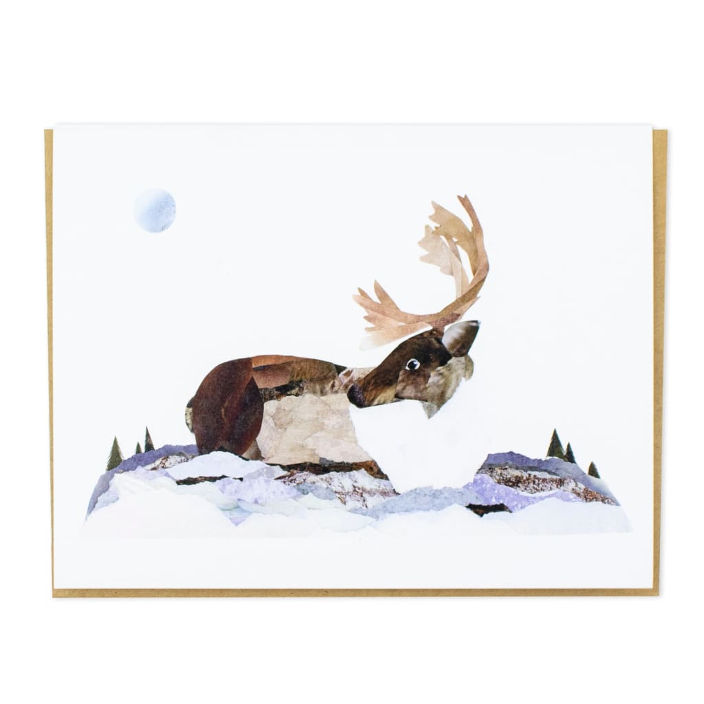 Caribou Card By A. K. Doak