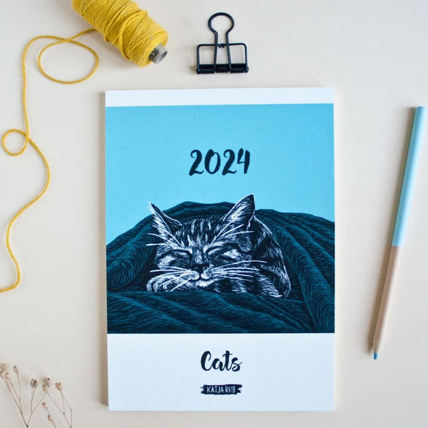 Cat 2024 Calendar By Katja Rub