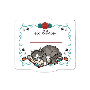 Cat Adhesive Bookplates Set (3) By Kate Leth