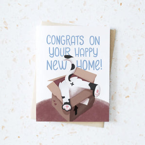 Cat Box New Home Card By Hop & Flop