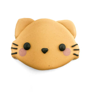 Cat Face Iced Cookie (large) By BZ Cookies & Crafts