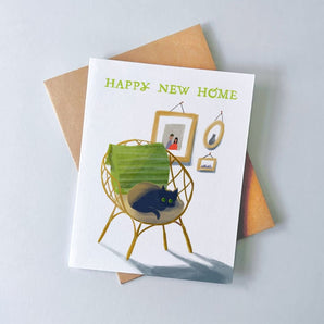 Cat Happy New Home Card By Julep and Trubbs Studio