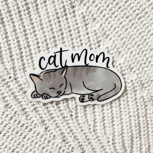 Cat Mom Sticker By Elyse Breanne Design